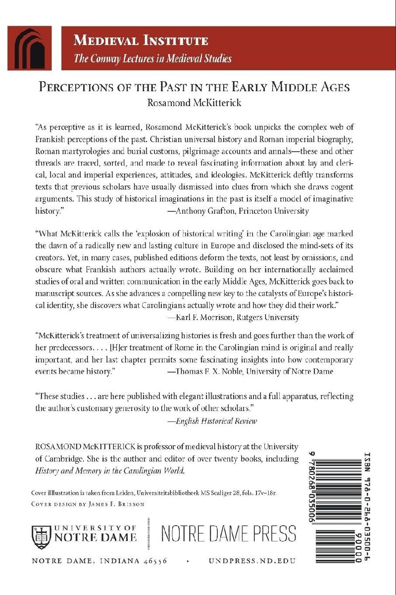 Perceptions of the Past in the Early Middle Ages