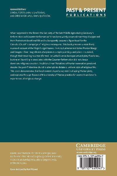 The Cult of the Virgin Mary in Early Modern Germany