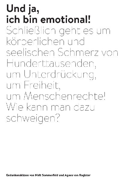 Und ja, ich bin emotional!