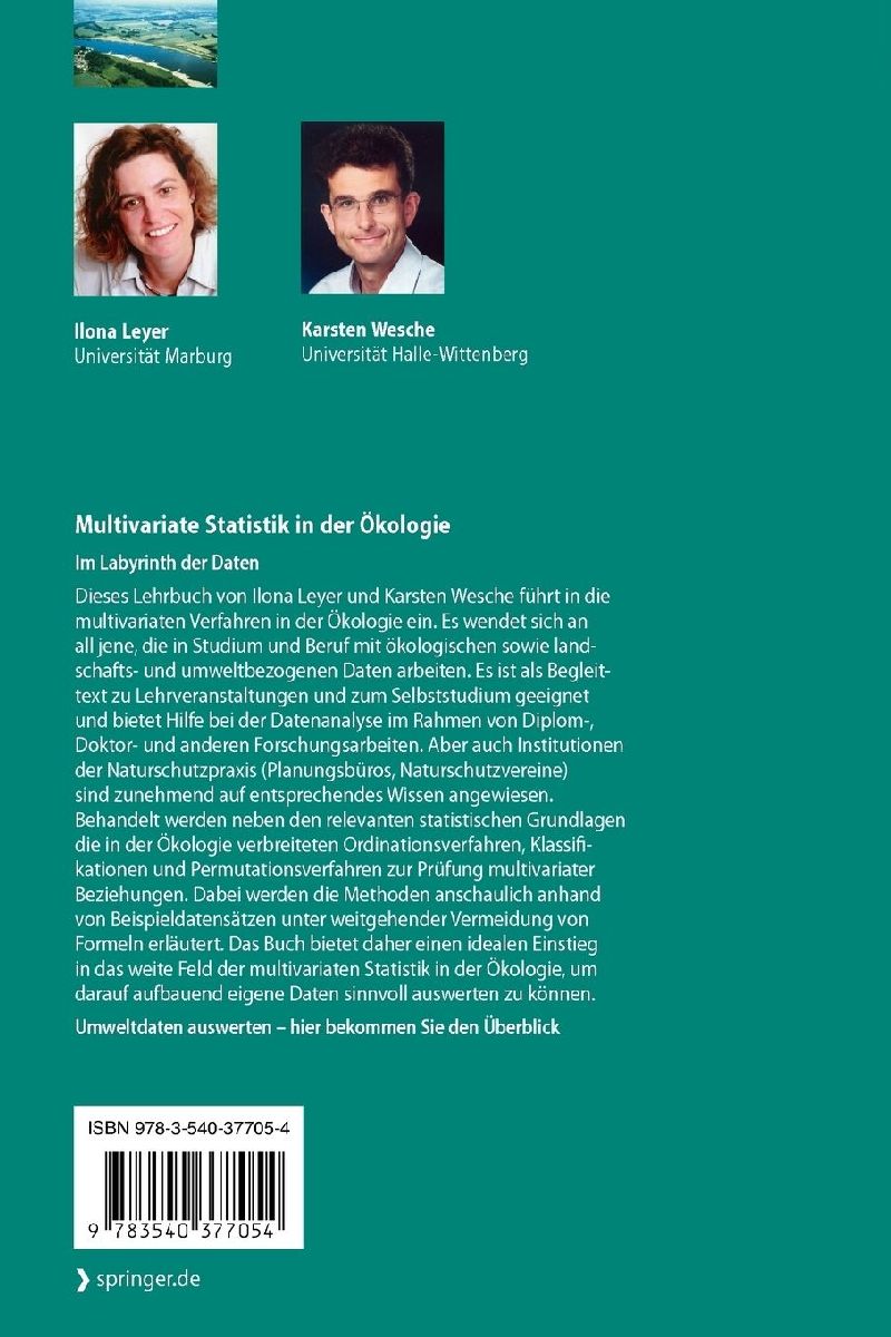 Multivariate Statistik in der Ökologie