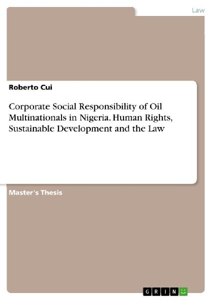 Corporate Social Responsibility of Oil Multinationals in Niger...