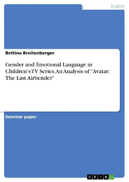 Gender and Emotional Language in Children's TV Series.  A...