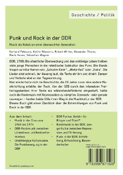 Punk und Rock in der DDR. Musik als Rebellion einer überwachten Generation