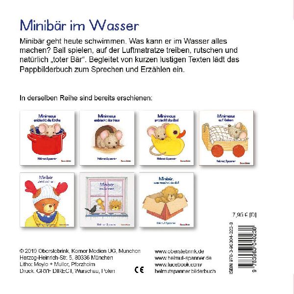 Minibär im Wasser