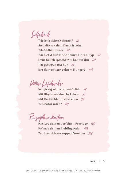 Longevity-Ernährung