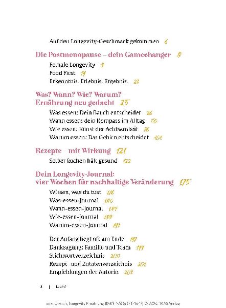 Longevity-Ernährung