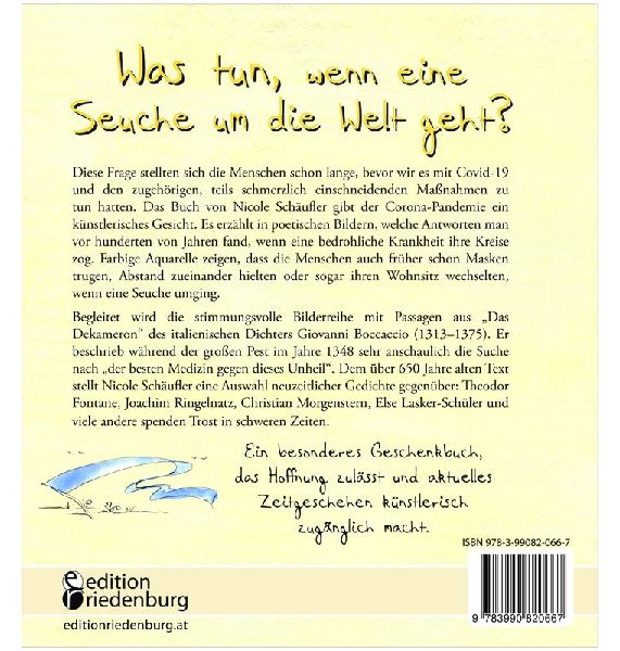 Warten auf bessere Zeiten - Ein Geschenkbuch in der Pandemie mit Passagen aus "Das Dekameron" von Giovanni Boccaccio (1313-1375) und bekannten Gedichten