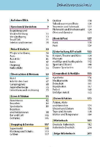 Sprachführer Italienisch für die Reise