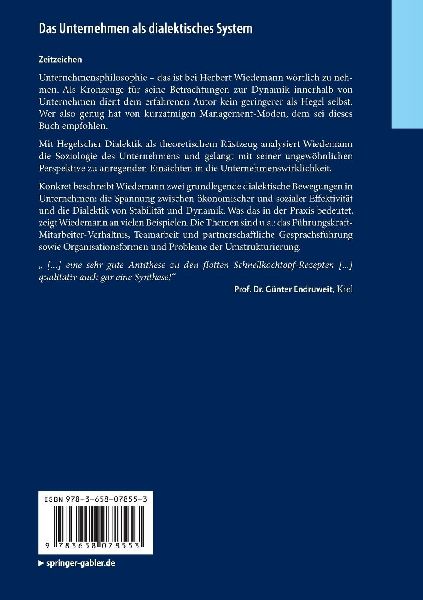 Das Unternehmen als dialektisches System
