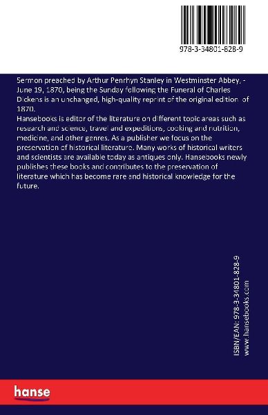 Sermon preached by Arthur Penrhyn Stanley in Westminster Abbey,