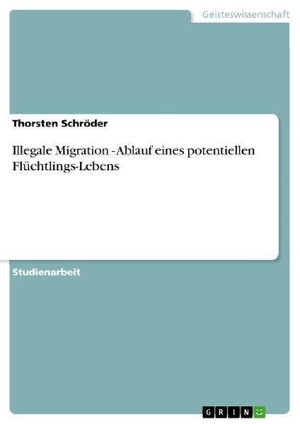 Illegale Migration  -  Ablauf eines potentiellen Flüchtlings-...
