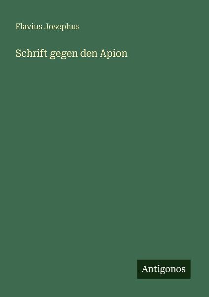 Schrift gegen den Apion