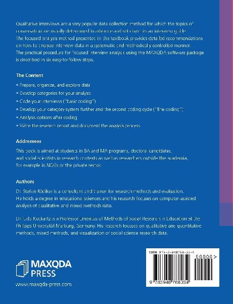 Focused Analysis of Qualitative Interviews with MAXQDA