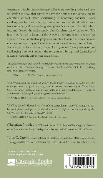 Building Catholic Higher Education