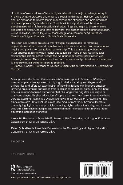 Alternative Solutions to Higher Education's Challenges