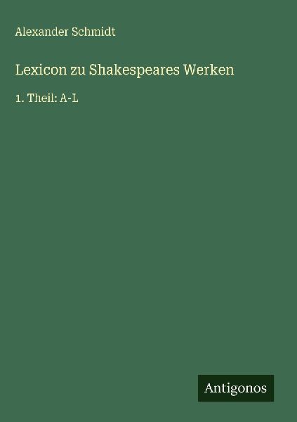 Lexicon zu Shakespeares Werken