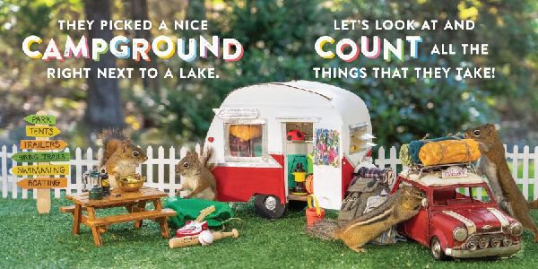 Oakley the Squirrel: Camping 1, 2, 3!