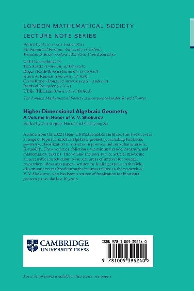 Higher Dimensional Algebraic Geometry