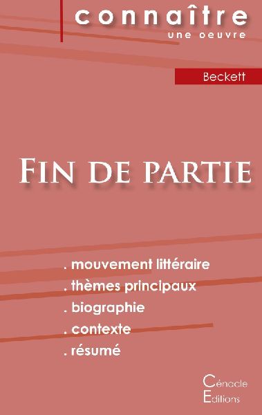 Fiche de lecture Fin de partie de Samuel Beckett (Analyse litt...