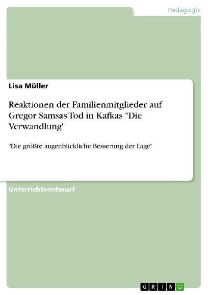 Reaktionen der Familienmitglieder auf Gregor Samsas Tod in Kafkas "Die Verwandlung"