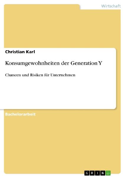Konsumgewohnheiten der Generation Y