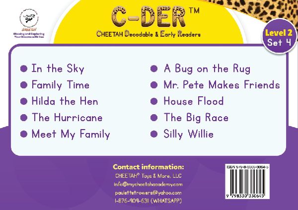 C-DER (Cheetah Decodable & Early Readers) Set 4, Book 29, In the Sky