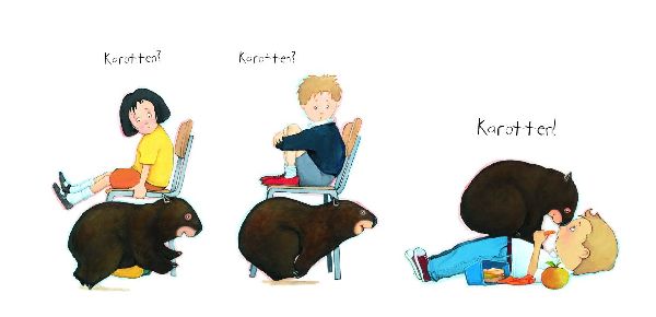Wombats erster Schultag