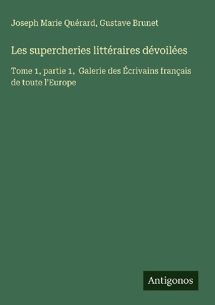 Les supercheries littéraires dévoilées