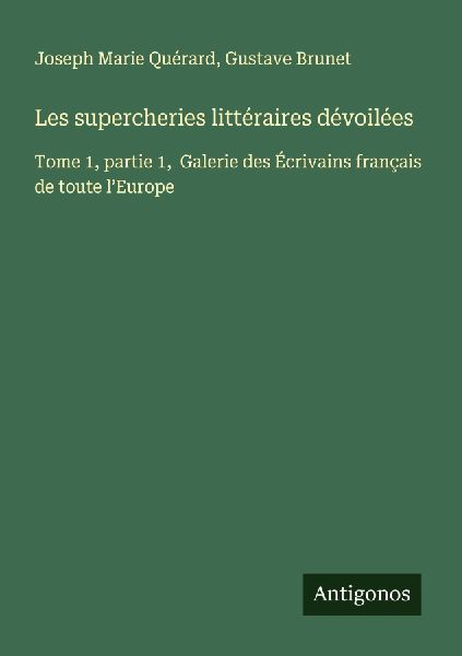 Les supercheries littéraires dévoilées