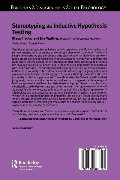 Stereotyping as Inductive Hypothesis Testing