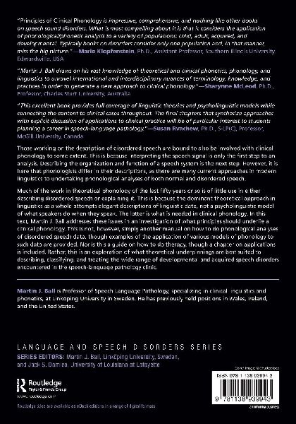 Principles of Clinical Phonology