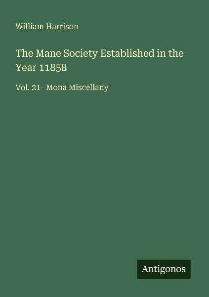 The Mane Society Established in the Year 11858
