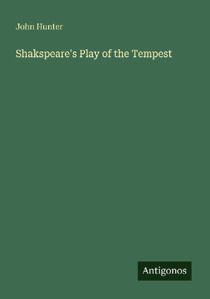 Shakspeare's Play of the Tempest