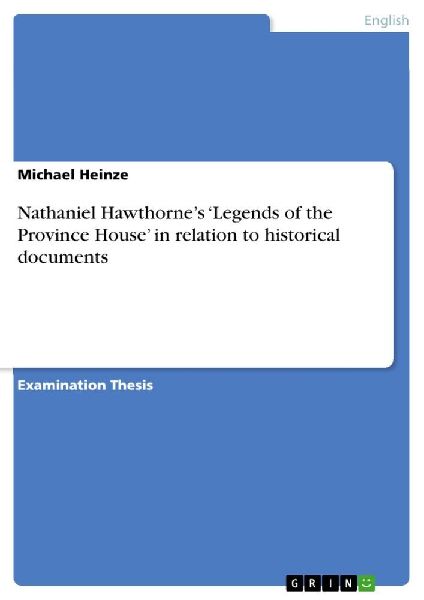 Nathaniel Hawthorne's 'Legends of the Province House...