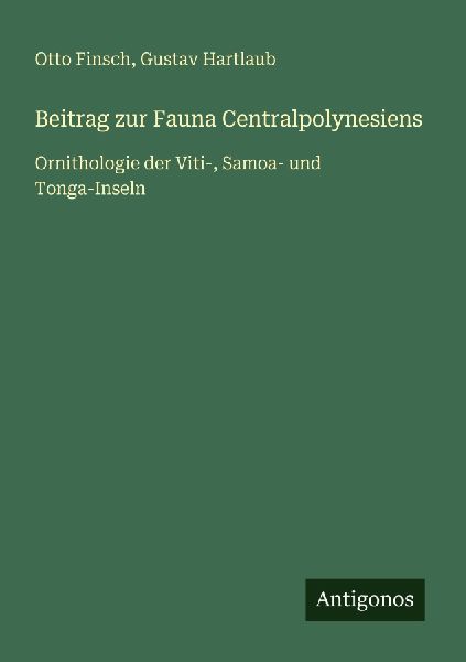 Beitrag zur Fauna Centralpolynesiens