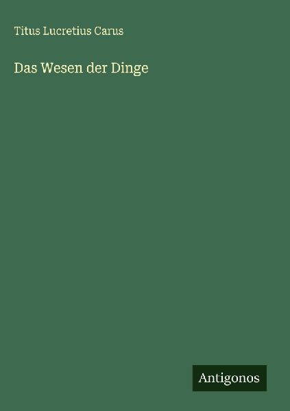 Das Wesen der Dinge