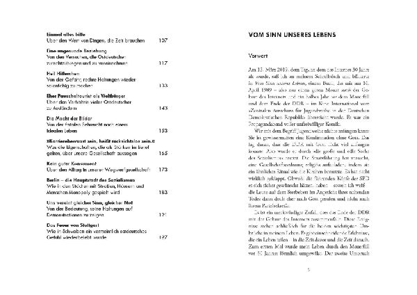 Vom Sinn unseres Lebens