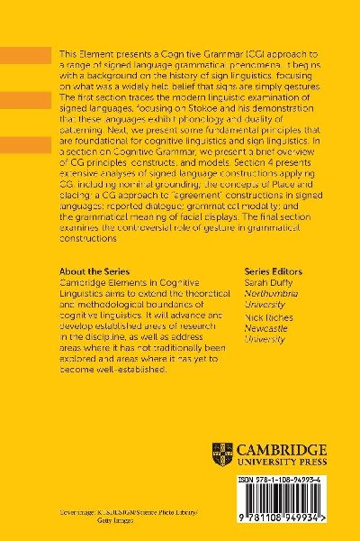Signed Language and Cognitive Grammar