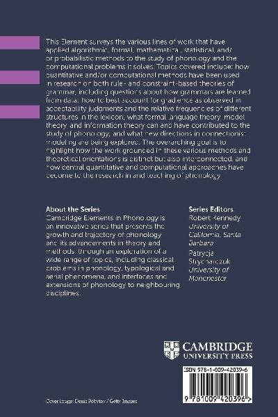 Quantitative and Computational Approaches to Phonology