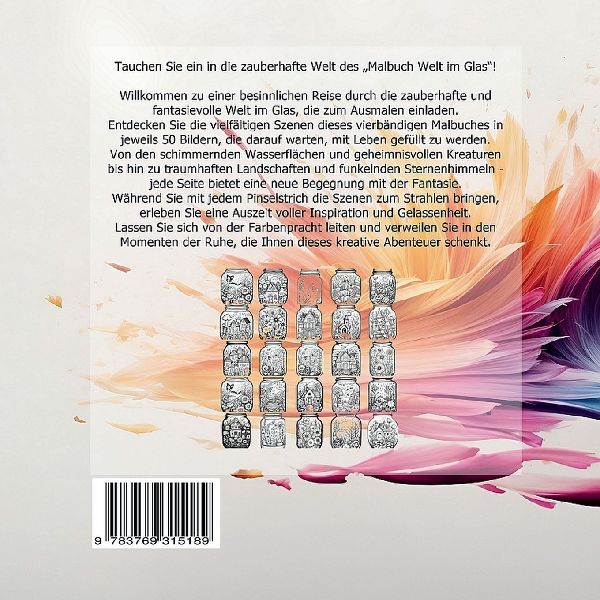 Malbuch Welt im Glas Band 1
