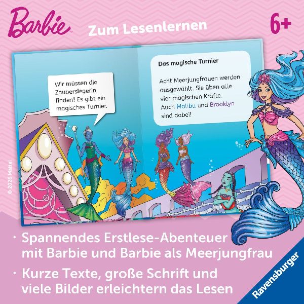Barbie - Meerjungfrauen-Power: Das magische Turnier - Erstlesebuch zum Lesenlernen
