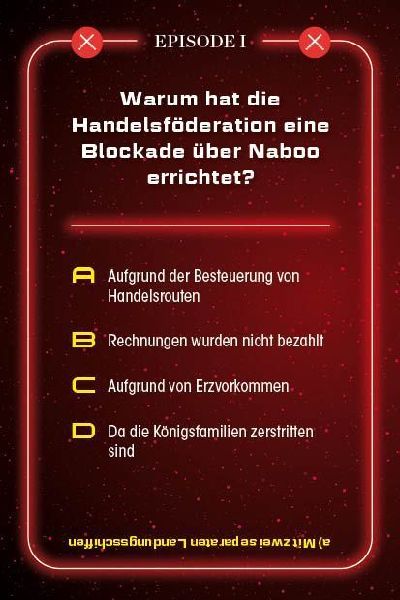 Kartenspiel: Das inoffizielle Quiz für Star Wars-Fans