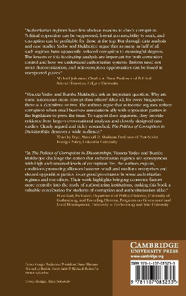 The Politics of Corruption in Dictatorships