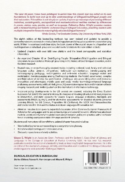 Foundations of Bilingual Education and Bilingualism