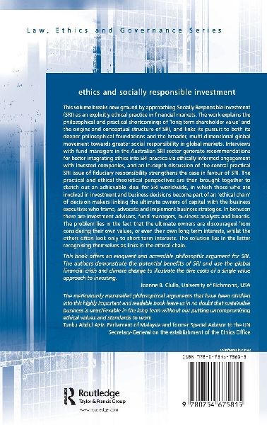 Ethics and Socially Responsible Investment