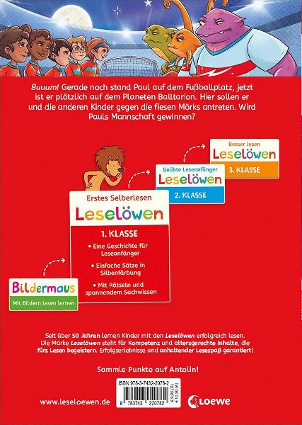 Leselöwen 1. Klasse - Ein galaktisch gutes Fußballspiel