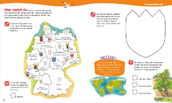 WAS IST WAS Junior Mitmach-Heft Deutschland