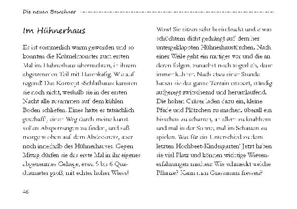 Von großen und kleinen Hühnern