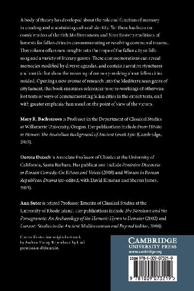The Fall of Cities in the Mediterranean