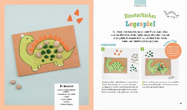 Kunterbunt, eckig, rund - Steine bemalen für Kids